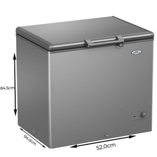 ❄️ Haier Thermocool Small Chest Freezer – HTF 200HAS (Silver)