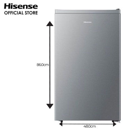 Hisense 90 Litres Single Door Refrigerator REF 093 DR, Silver with One Year Warranty