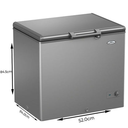 ❄️ Haier Thermocool Small Chest Freezer – HTF 200HAS (Silver)