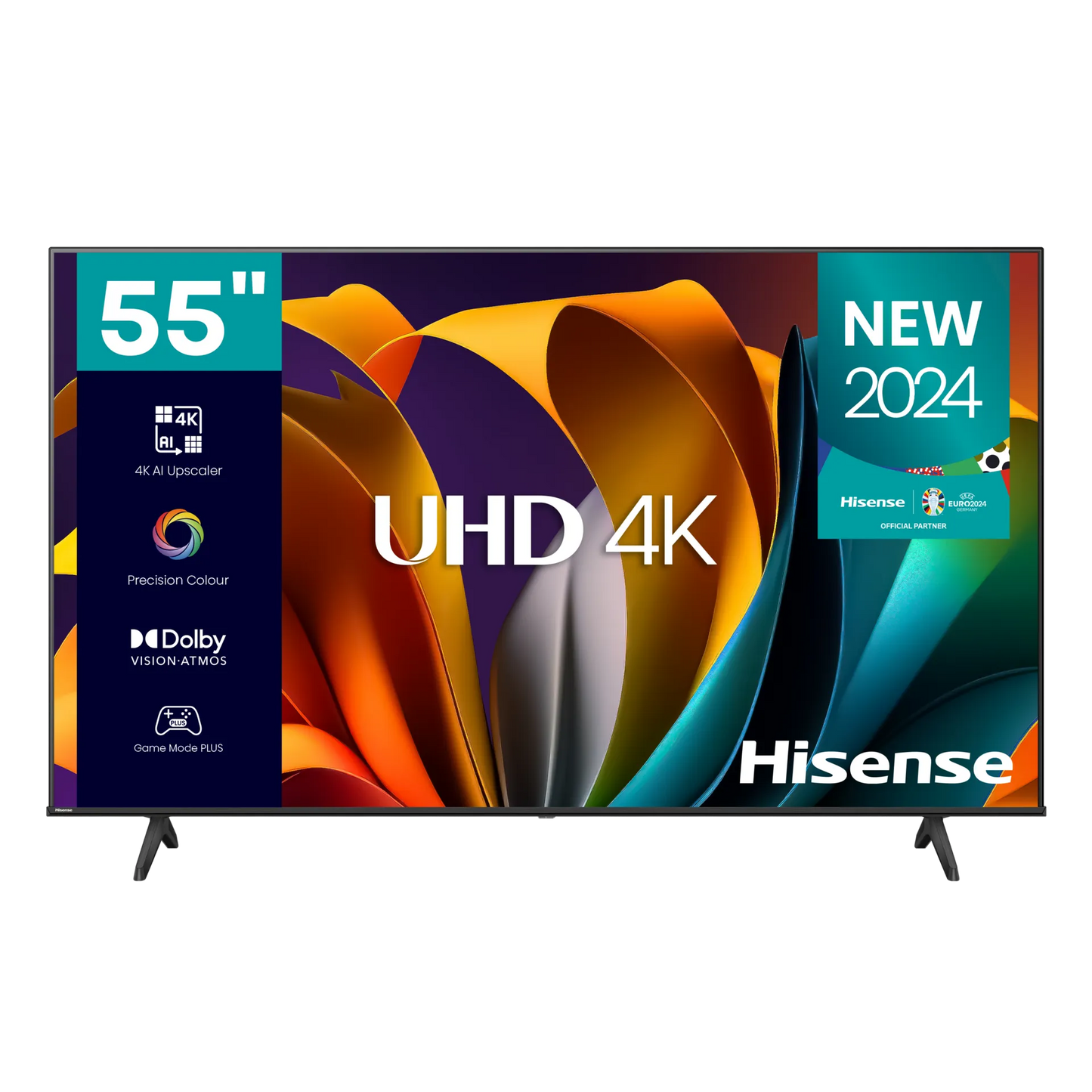 Hisense 55” Smart UHD 4K TV (55A6N) – Sleek Black | 1-Year Warranty