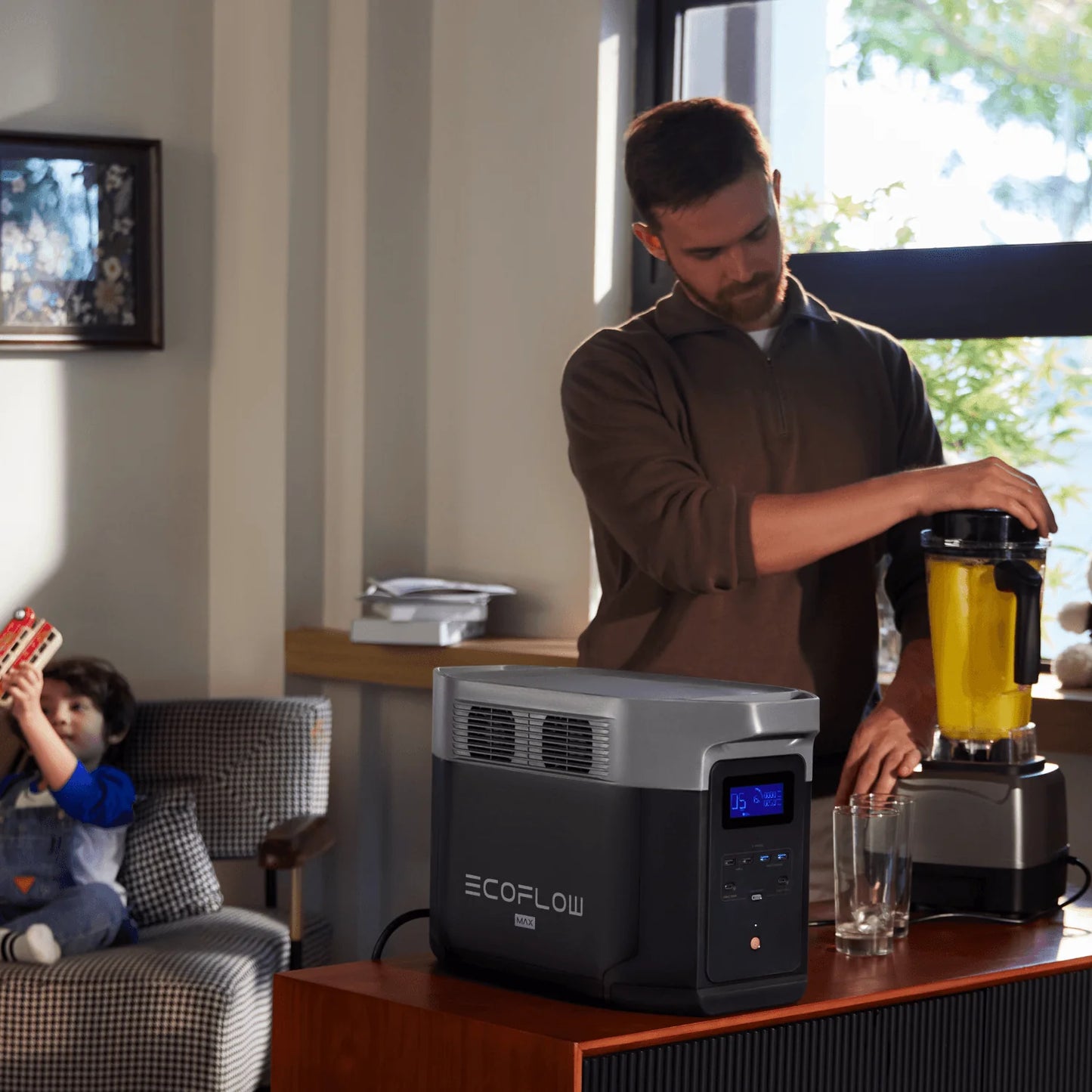 EcoFlow DELTA 2 Max Portable Power Station – 2400W / 2048Wh Capacity | Expandable & Ultra-Fast Charging ⚡🔋