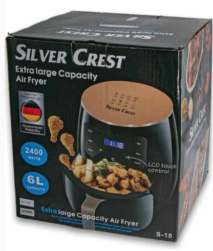 🍟 Silver Crest 6L Digital Air Fryer – Healthy, Crispy, Oil-Free Cooking 🍗🥦