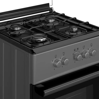 Maxi GAS COOKER 60X60 BLACK GREY 4 BURNER