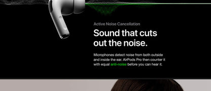 Apple AirPods Pro with Wireless Charging Case 🎧✨ | Active Noise Cancellation | Transparency Mode